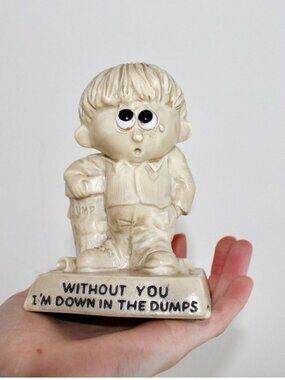 Vintage 60s Russ Berrie "Unbearables" Figurine, Boyfriend Girlfriend Gift